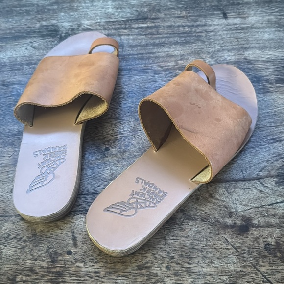 Ancient Greek Ligia sandals tan leather size 39 or us 9 - Picture 6 of 6